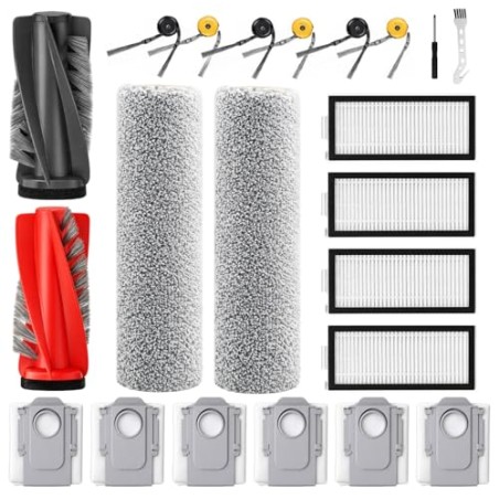 Roborock 22-piece Accessory Kit for Qrevo Curv 2 Flow – Dust Bags, Mop Rolls, Brushes & HEPA Filters