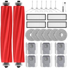 Roborock 26-piece Accessory Kit for Qrevo Pro / Qrevo S / Qrevo MaxV – Brushes, HEPA Filters, Dust Bags & Drying Towels