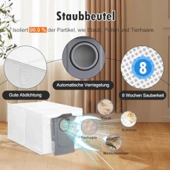 26-delt tilbehørssæt til Roborock QV 35A/QV 35S/QR598/QR798/Qrevo S Pro – børster, filtre, støvposer og viskerpuder