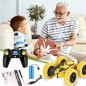 MidiVix Fjernstyret RC Stuntbil 4WD – 2,4 GHz Dobbeltsidet 360° Crawler med Forlygter til Drenge 6-12 år MidiVix Fjernstyret RC Stuntbil 4WD – 2,4 GHz Dobbeltsidet 360° Crawler med Forlygter til Drenge 6-12 år