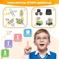 COOLJOYA Magnetiske Byggeklodser 136 Dele – STEM Montessori Legetøj til Børn 3-7 År COOLJOYA Magnetiske Byggeklodser 136 Dele – STEM Montessori Legetøj til Børn 3-7 År
