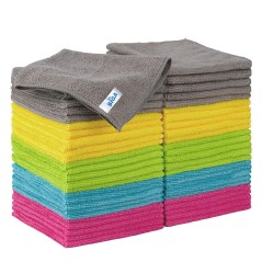 MR.SIGA Mikrofiberrengøringsklude 50-pak – 30×30 cm, Flerfarvet, Universalrengøring
