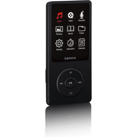 Lenco Mp3 Player 8 Gb Black
