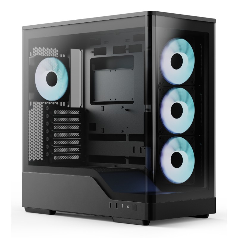AeroCool P500A-Bk Midi Tower Black