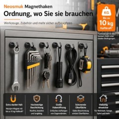 Neosmuk Magnetisk Krog 10 kg – Neodym, Rustfri til Camping & Værksted