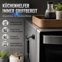 Neosmuk Magnetisk Krog 10 kg – Neodym, Rustfri til Camping & Værksted