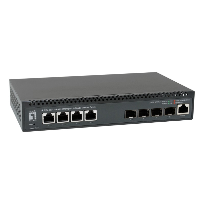LevelOne 8-Port L3 Managed 10-Gigabit LevelOne 8-Port L3 Managed 10-Gigabit