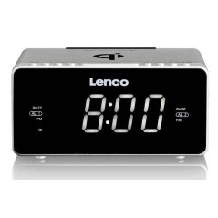 Lenco Cr-550 Clock Digital Silver