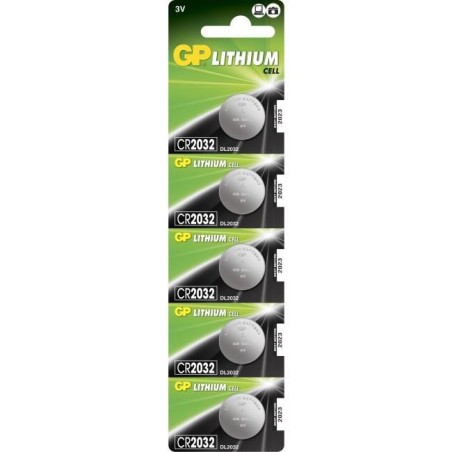 Køb GP Batteries LITHIUM BUTTON CELL CR2032 - Høj Kvalitet & Lang Holdbarhed (Varenr. 2188)
