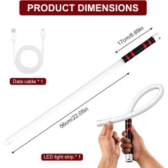 Fleksibel LED Inspektionslampe – 360° bøjelig, USB-C opladelig