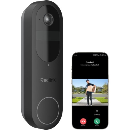 Reolink Video Doorbell Batteri – 2K WiFi dørklokke med kamera