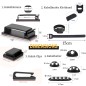 Cable Management Kit 100 Pieces – Velcro Ties & Cable Clips