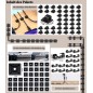 Cable Management Kit 255 Pieces – Cable Clips, Velcro Ties & Cable Box