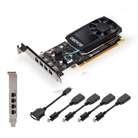 PNY NVIDIA Quadro Graphics Card (VCQP1000V2-PB) - Professionel Ydeevne til Grafik og Design