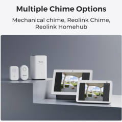 Reolink Video Doorbell 2K 4MP Hvid – Smart dørklokke med kamera
