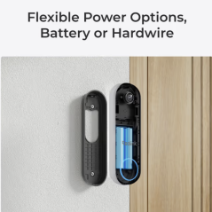 Reolink Video Doorbell 2K 4MP Hvid – Smart dørklokke med kamera