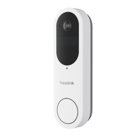 Reolink Video Doorbell 2K 4MP – Batteridrevet dørklokke med kamera, WiFi og tovejs lyd – Hvid