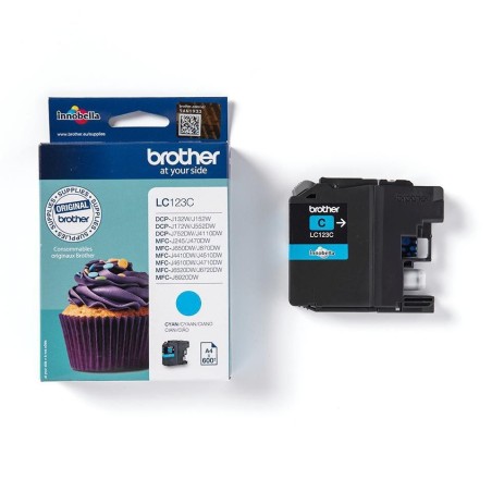 Brother LC 123C Cyan Blæk - 600 Sider af Høj Kvalitet til Dit Printbehov!