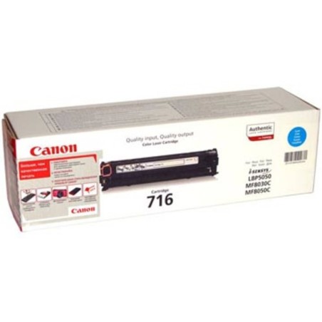 Canon 716 Cyan Toner - 1500 Sider - Kvalitet og Pålidelighed til Dit Kontor!