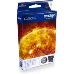 Brother LC 980BK Sort 300 sider Blæk