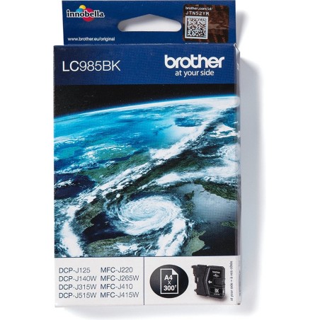 Brother LC 985BK Sort Blæk - 300 Sider af Høj Kvalitet til Optimal Udskrivning