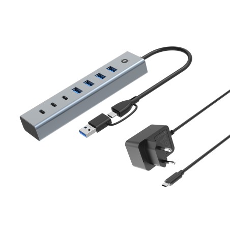 Conceptronic 7-Port Usb 30 Hub With Power
