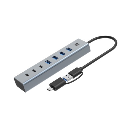 Conceptronic 7-Port Usb 30 Hub With Power