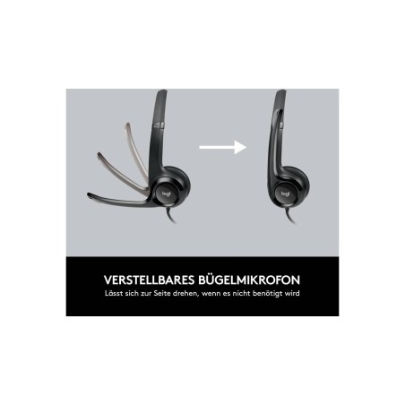 Logitech USB Headset H390 - Komfortabelt Kabling Headset med Klar Lyd og Mikrofon - Varenummer: 5099206030015