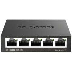 D-Link DGS-105 5-Port Gigabit Switch - Hurtig, Pålidelig & Effektiv Netværksløsning!