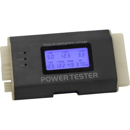 Effektiv og præcis ATX Tester 24PiDisplay DELOCK 18159 - Ideel til Hardware Diagnostik
