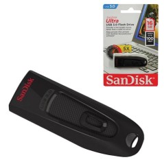 SanDisk Ultra 16GB USB 3.0 - Hurtig, Pålidelig og Elegant Lagring i Sort!