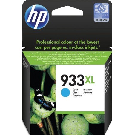 HP 933XL Cyan Blæk - 825 Sider - Få Skarpe Farver og Langvarig Kvalitet!