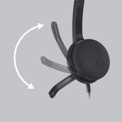 Logitech USB Headset H340 - Komfortabelt Kabling Headset med Fremragende Lydkvalitet - Varenummer: 5099206038844
