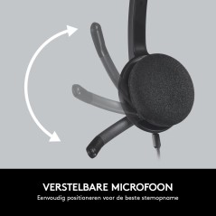 Logitech USB Headset H340 - Komfortabelt Kabling Headset med Fremragende Lydkvalitet - Varenummer: 5099206038844