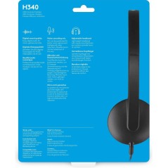 Logitech USB Headset H340 - Komfortabelt Kabling Headset med Fremragende Lydkvalitet - Varenummer: 5099206038844