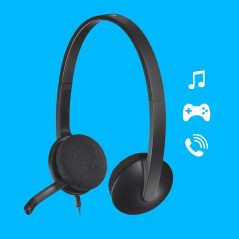 Logitech USB Headset H340 - Komfortabelt Kabling Headset med Fremragende Lydkvalitet - Varenummer: 5099206038844