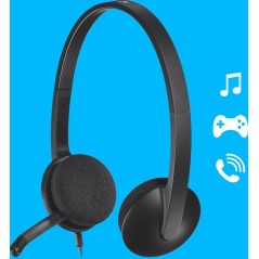 Logitech USB Headset H340 - Komfortabelt Kabling Headset med Fremragende Lydkvalitet - Varenummer: 5099206038844