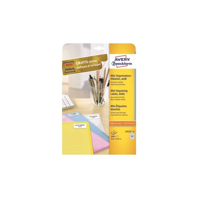 Avery Self-Adhesive Label Rounded