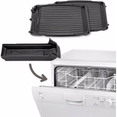 Tefal Ultra Compact Classic Grill - Sort/Titanium | Effektiv, Pladsbesparende og Stilet Grilloplevelse!