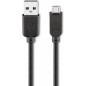 goobay USB-kabel 3m Sort