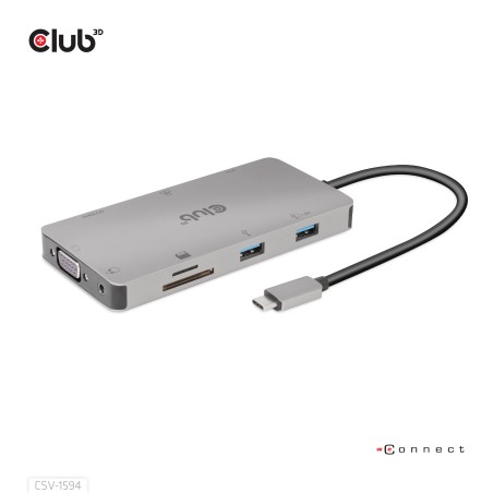 Club3D Usb Gen1 Type-C 9-In-1 Hub