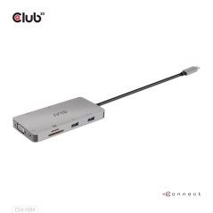 Club3D Usb Gen1 Type-C 9-In-1 Hub