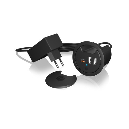 ICY BOX In-Desk Usb Charger With