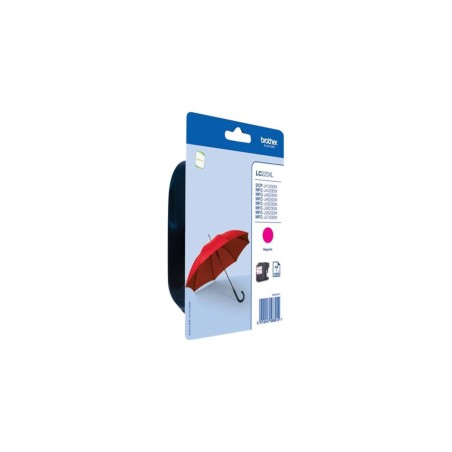 Brother LC225XL M Magenta 1200 sider Blæk