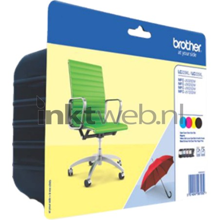 Brother LC 229XL Value-Pack - Sort, Gul, Cyan & Magenta Blæk til Lysende Udskrifter!