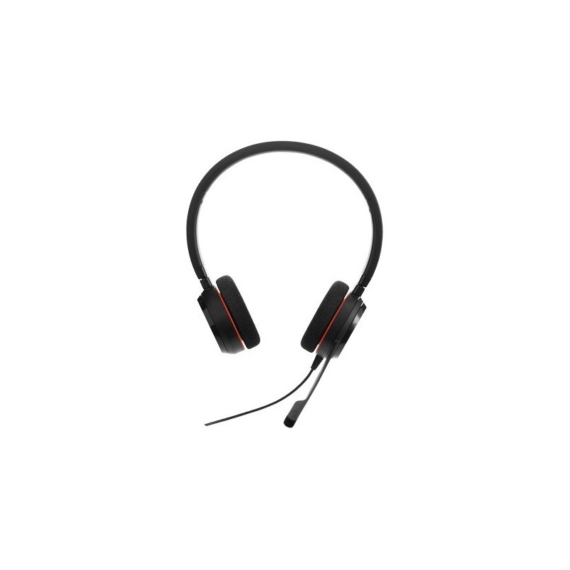 Jabra Evolve 20 MS stereo Kablet Høretelefoner Sort