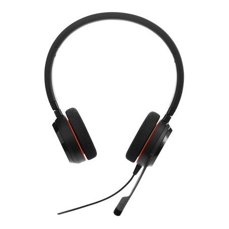 Jabra Evolve 20 MS Stereo Kabling Headset - Komfortabelt Sort Headset til Professionel Brug - Varenr. 5706991016970