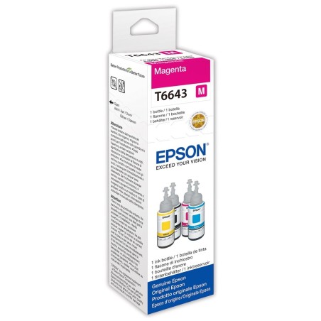 Epson T6643 Magenta Blækrefill C13T664340 - Kvalitet og Ydelse til Dit Print!