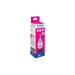 Epson T6643 Magenta Blækrefill C13T664340 - Kvalitet og Ydelse til Dit Print!