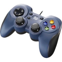 Logitech Gamepad F310 - Perfekt PC Gamepad i Sort & Blå - Optimal Spiloplevelse!